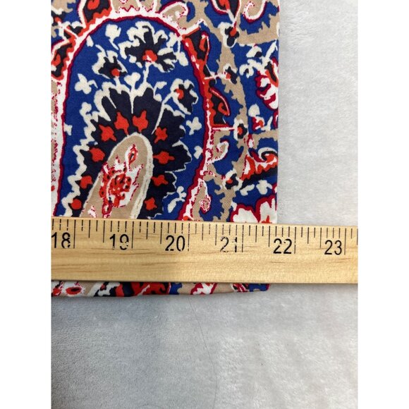 Chicos Dress Tunic Womens 2 Paisley Print Multicolor 3/4 Sleeve Button-Up - Picture 6 of 7